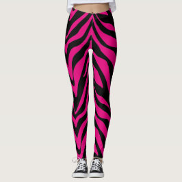 Legging Zebra Rosa-Rosa-Quente Socialite