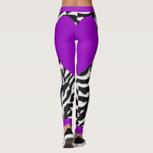 Legging Zebra roxa