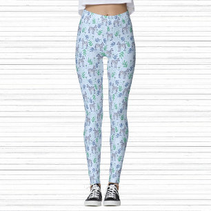 Legging Zebras com Athleisure Malhação Azul Martinis