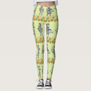 Legging Zebras e Frutas sem costura
