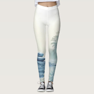 Legging Zen de inverno: Balanço do Lago Foggy
