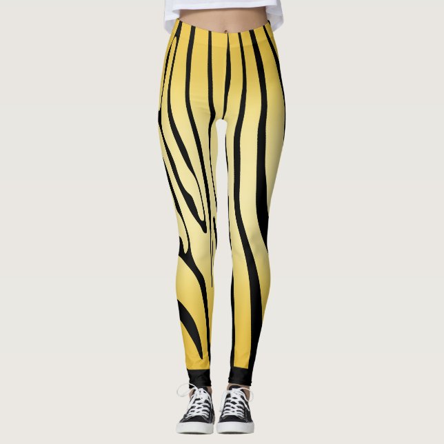 Legging Zesty Zebra Yellow (Frente)