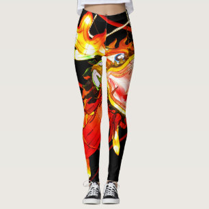 Legging Zhulong Dragão de Fogo