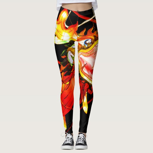 Legging Zhulong Dragão de Fogo  (Frente)
