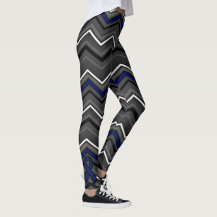 Legging Zig Zag Azul com Fita... Guillain Barre