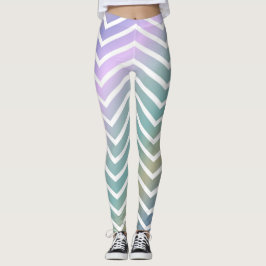 Legging Zig zag - cores metálicas, rapsódia roxa