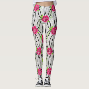 Legging Zig Zag Pattern, flor