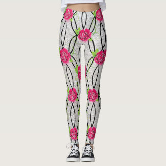 Legging Zig Zag Pattern, flor