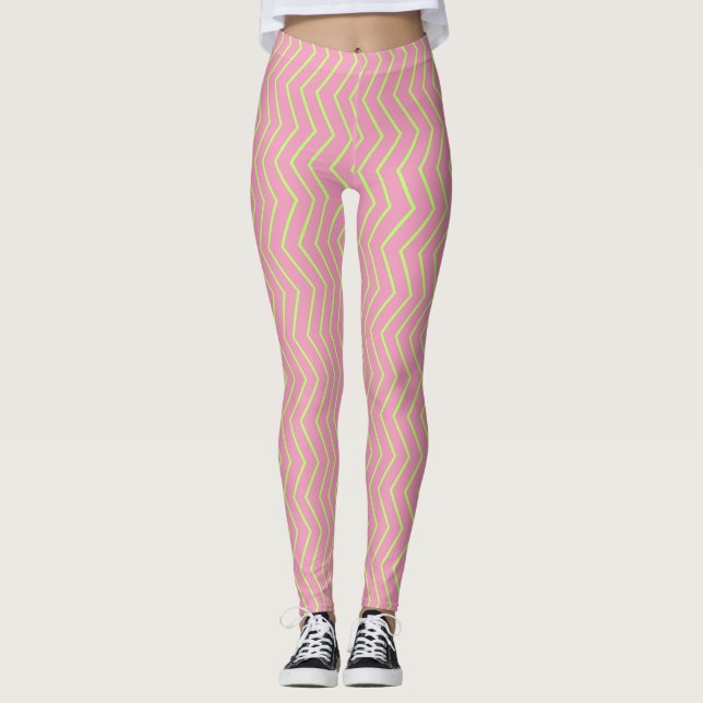 Legging Zig Zag Pink Love (Frente)
