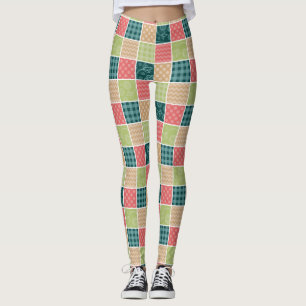 Legging Zigzag, Chevron, Gingham, Bolinhas, Patchwork