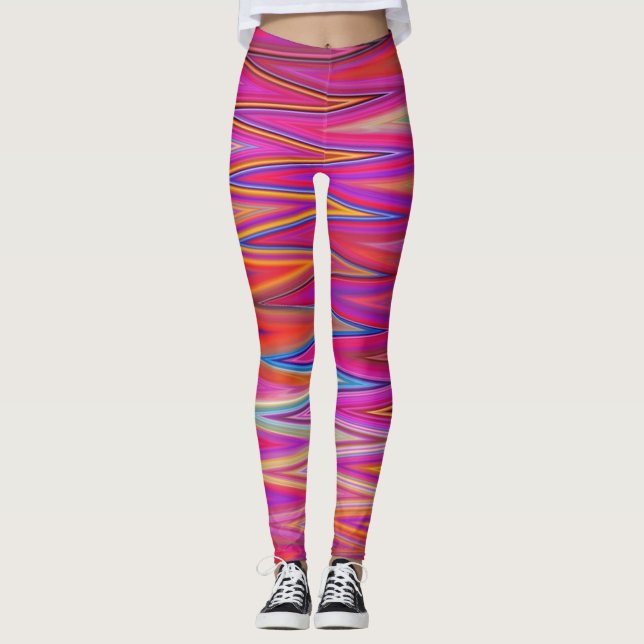 Legging ZigZag rosa (Frente)
