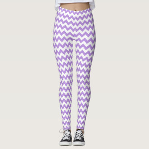 Legging Zigzag Roxo, Chevron Roxo, Padrão Geométrico
