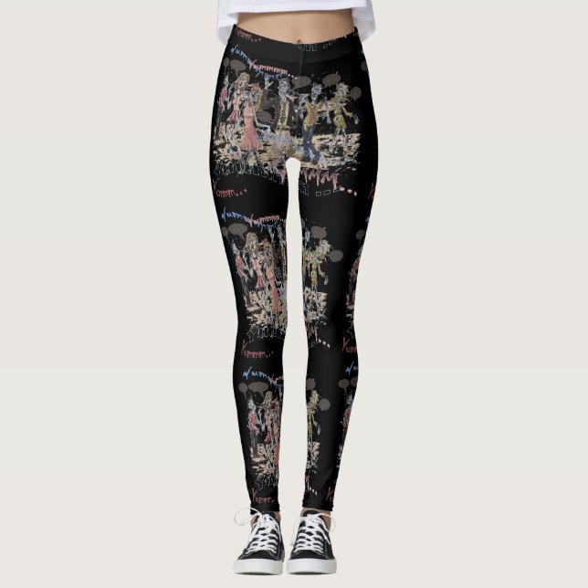 Legging Zombis com fome (Frente)