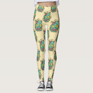 Legging zumbi beige halloween