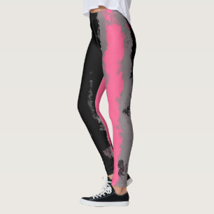 Leggings a preto e a rosa de Christy Leigh