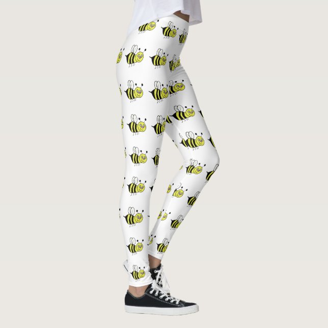 Leggings Abelha Mel Amarela (Direita)
