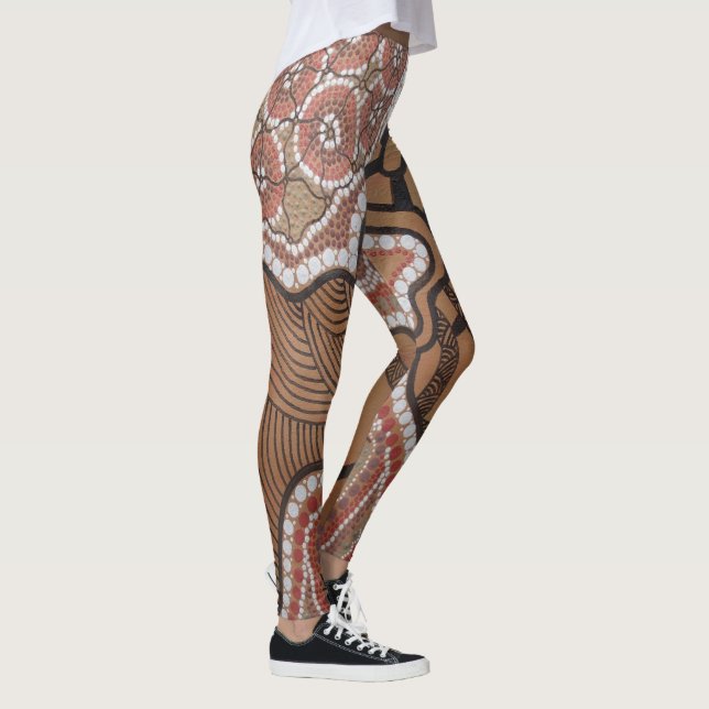 Leggings Aboriginais de Art Gamilaroi (Direita)