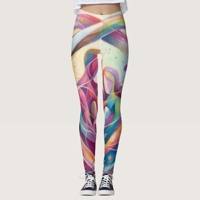 Leggings Abstratas (Frente)