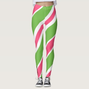 Leggings Abstratas Listra de Bala Vibrante