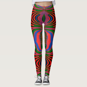 Leggings abstrato Art All-Over-Impressão
