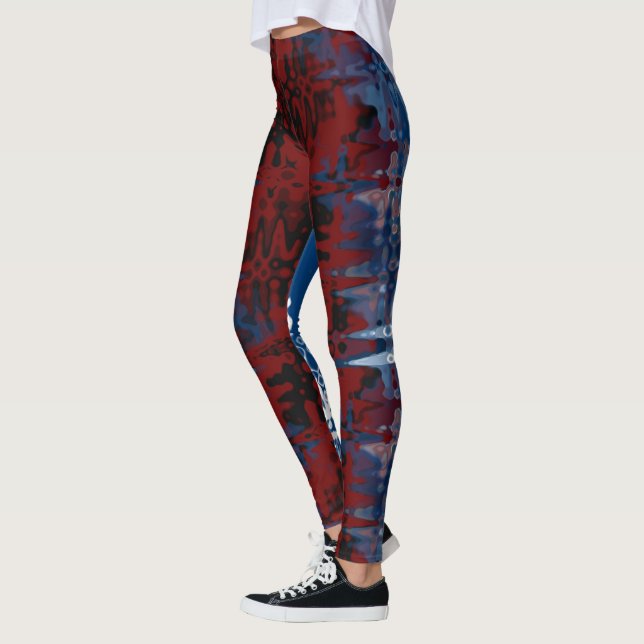 Leggings Abstrato Art Love Leggings (Esquerda)