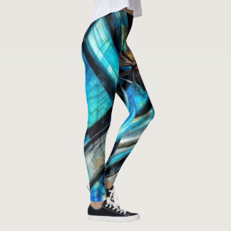 Leggings abstrato blues