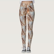 Leggings Abstrato castanhas