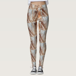 Leggings Abstrato castanhas