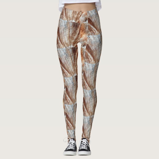 Leggings Abstrato castanhas (Frente)