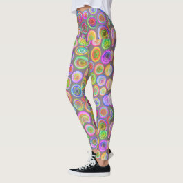 Leggings Abstrato coloridas