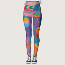 Leggings Abstrato de arte inspiradas no Matisse