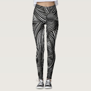 Leggings Abstrato de arte lindas