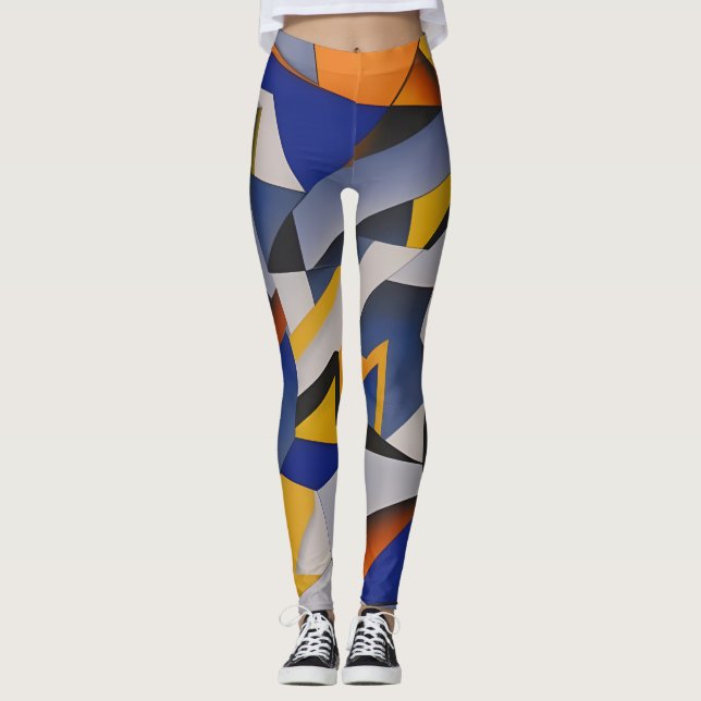 Leggings Abstrato de arte lindas (Frente)