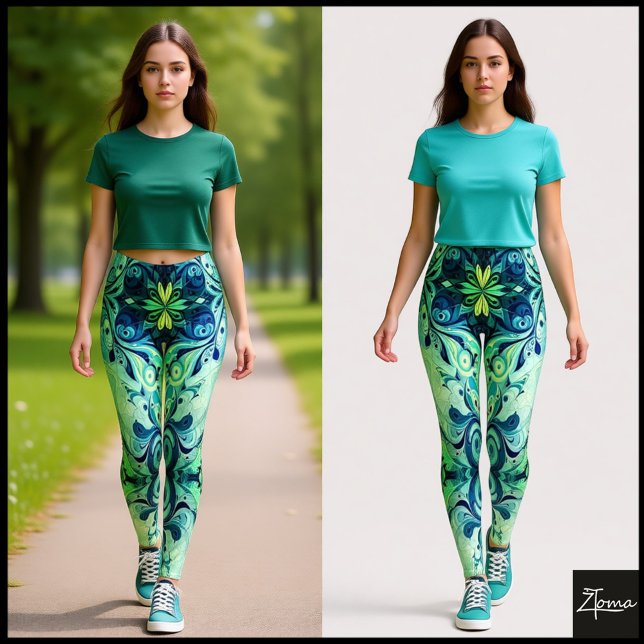 Leggings abstrato Harmony (Criador carregado)