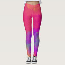 Leggings abstrato Multicolor
