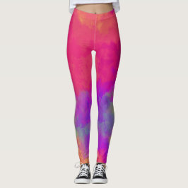Leggings abstrato Multicolor