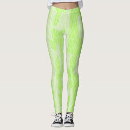 Leggings Abstrato neon Green Camo inspiradas