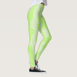Leggings Abstrato neon Green Camo inspiradas