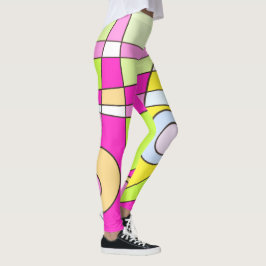 Leggings Abstrato Surfing Bublegum