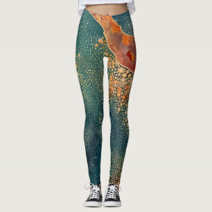 Leggings abstrato tradicionais bonitas
