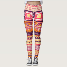 Leggings africanas de padrões