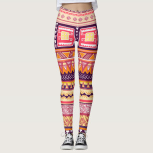 Leggings africanas de padrões