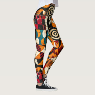 Leggings africanas de padrões tribais