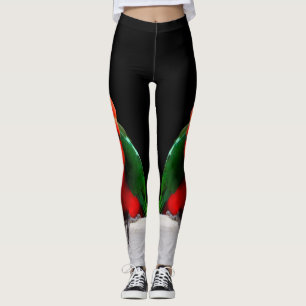 Leggings Ajustados de Compressão do Rei Papagaio