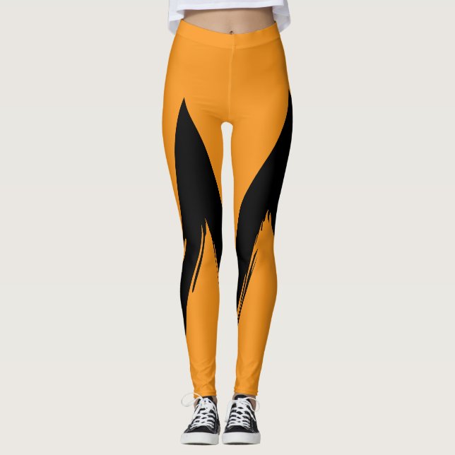 Leggings Alaranjadas Laranja II (Frente)