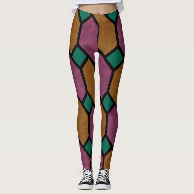 Leggings All-Over-Impressão (Frente)