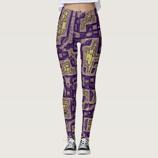 Leggings All-Over-Impressão (Frente)