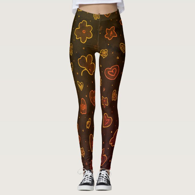 Leggings All-Over-Impressão (Frente)