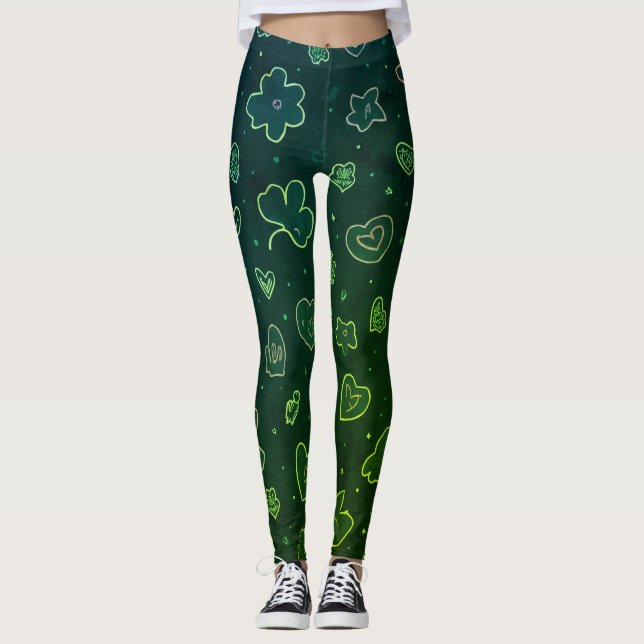 Leggings All-Over-Impressão (Frente)