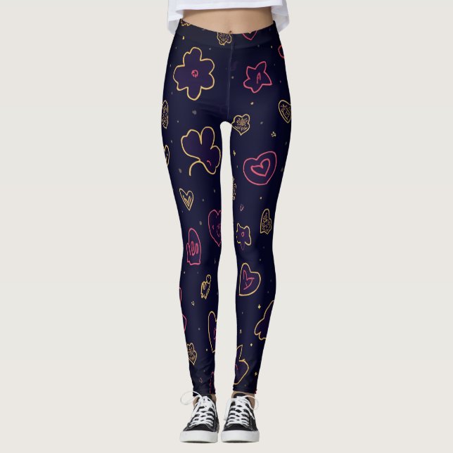 Leggings All-Over-Impressão (Frente)